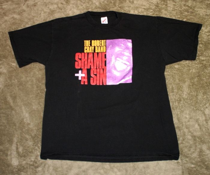vintage robert cray t shirt shame a sin 1994 tour xl