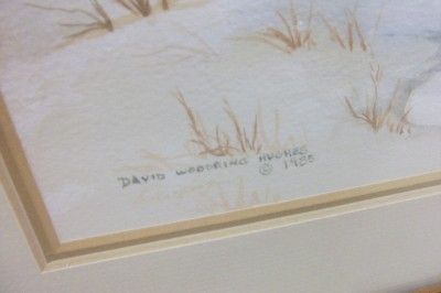 1985 David Woodring Hughes Signed Painting of Cardinal Downington Art