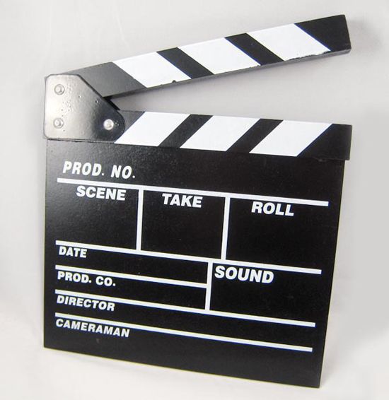  TV Clapboard Hollywood Directors Board Clapper Cool Items 1pcs