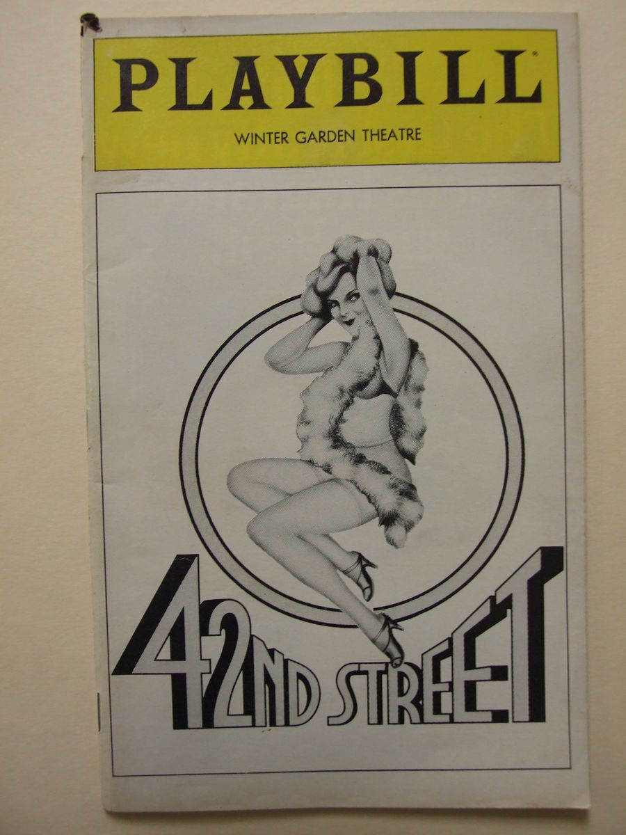 42ND STREET David Merrick Tammy Grimes Jerry Orbach 1981 Playbill