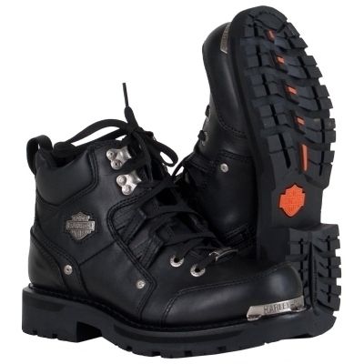Harley Davidson Tracey Boots D84496 Black Leather Womens New w Tags