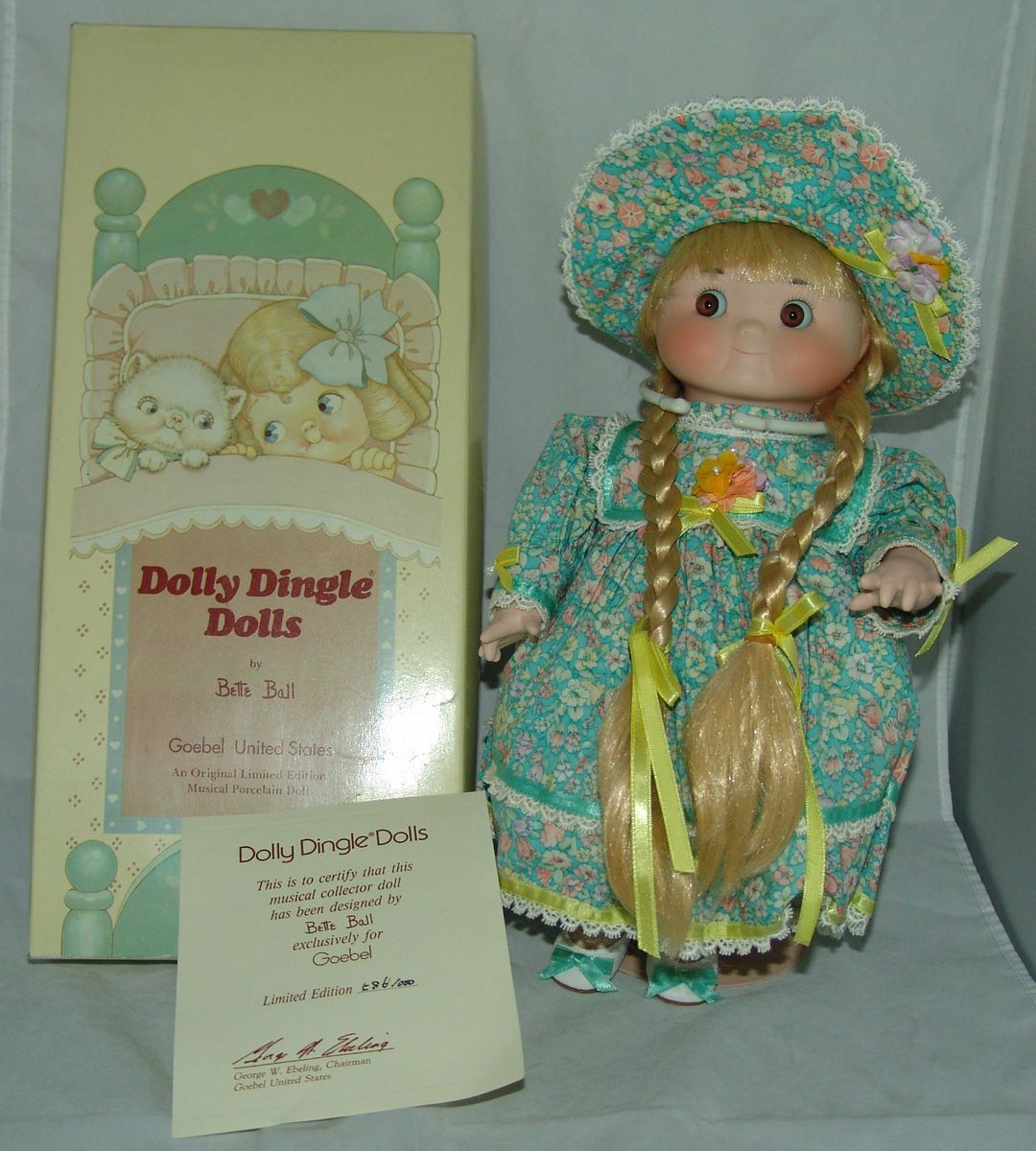 Dolly Dingle Musical Doll by Bette Ball Made Exclusively for Goebel