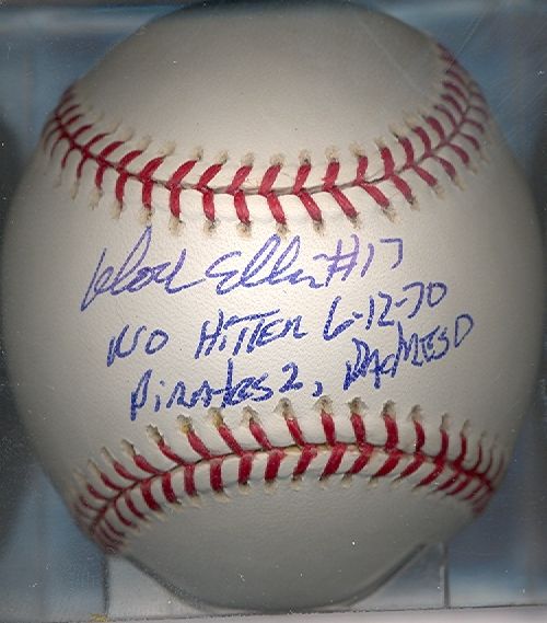 Dock Ellis Pittsburgh Pirates Autographed Baseball COA