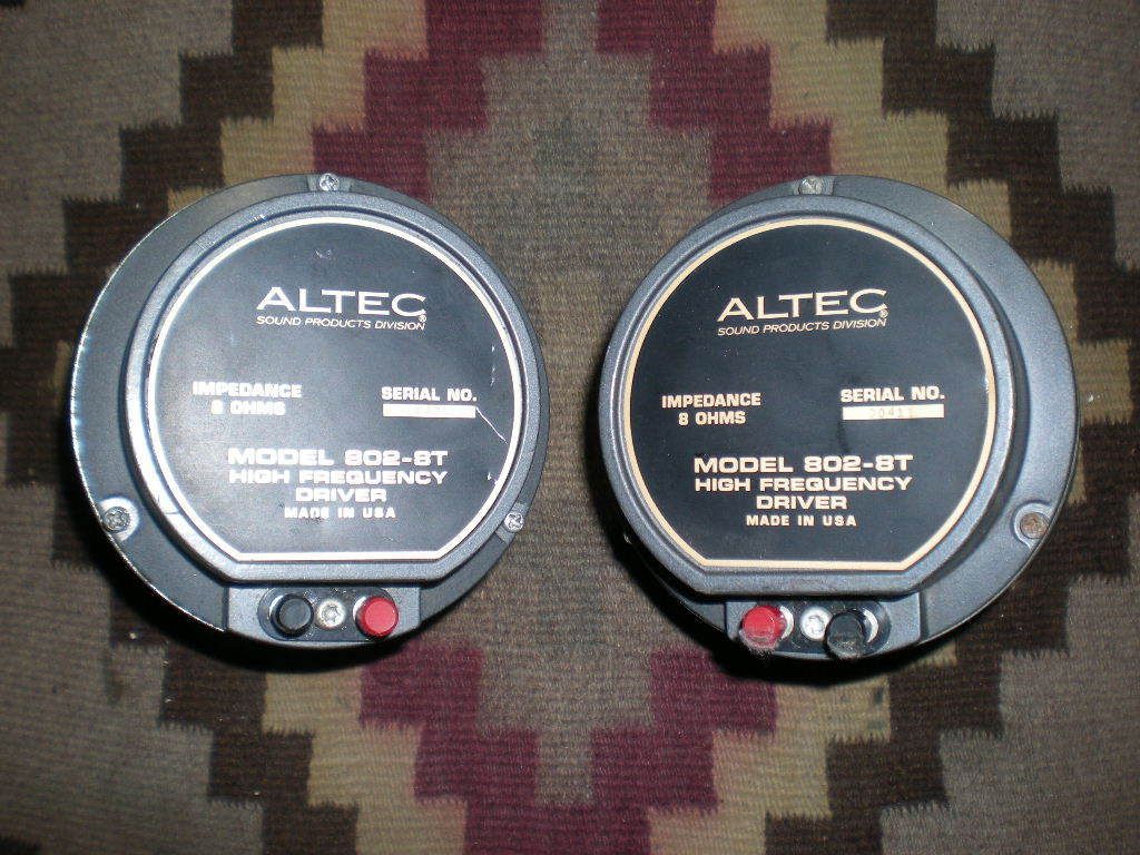 Altec 802 8T Drivers Pair Vintage Audio Theatre Studio