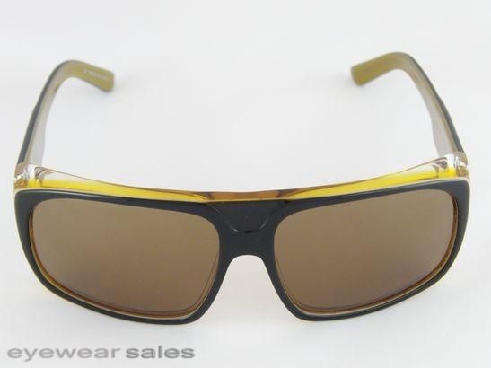 Dragon Blvd Sunglasses Jet Black Amber Bronze Lens 720 1922 New