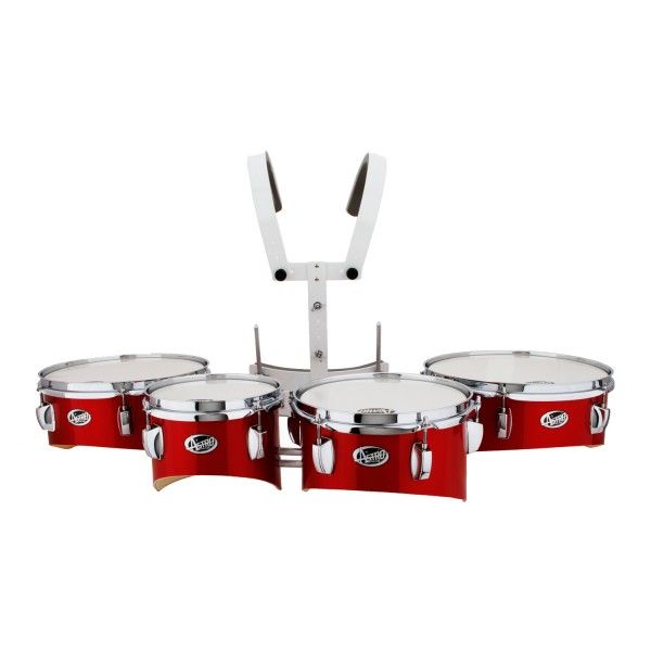 Astro drums mrq rd marching quad tom set 8 10 12 & 13 w/ carrier.