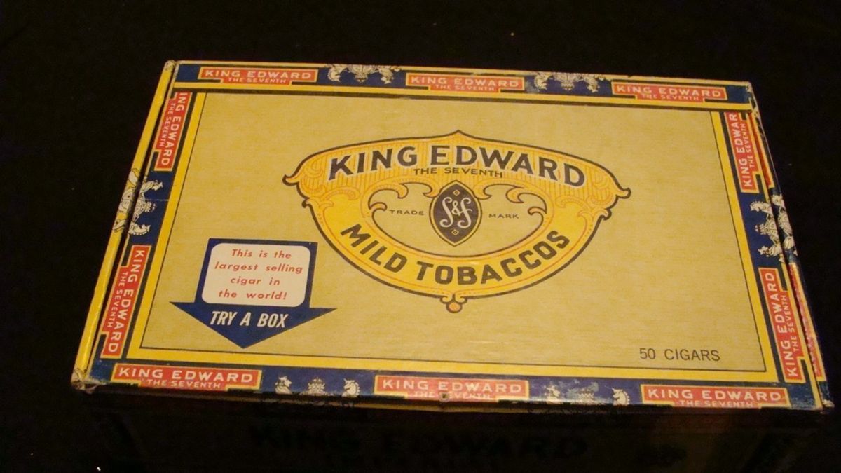 King Edward the Seventh Vintage Empty Box Originally Held 6 cent