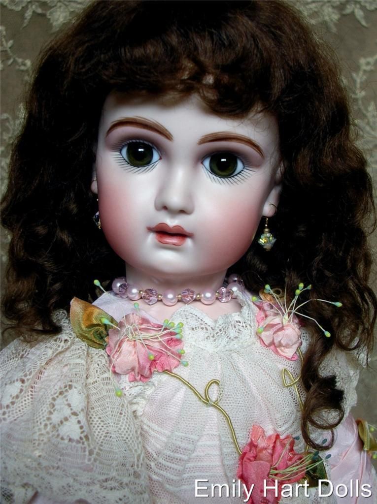  Antique Reproduction Porcelain Doll Head Only by Emily Hart