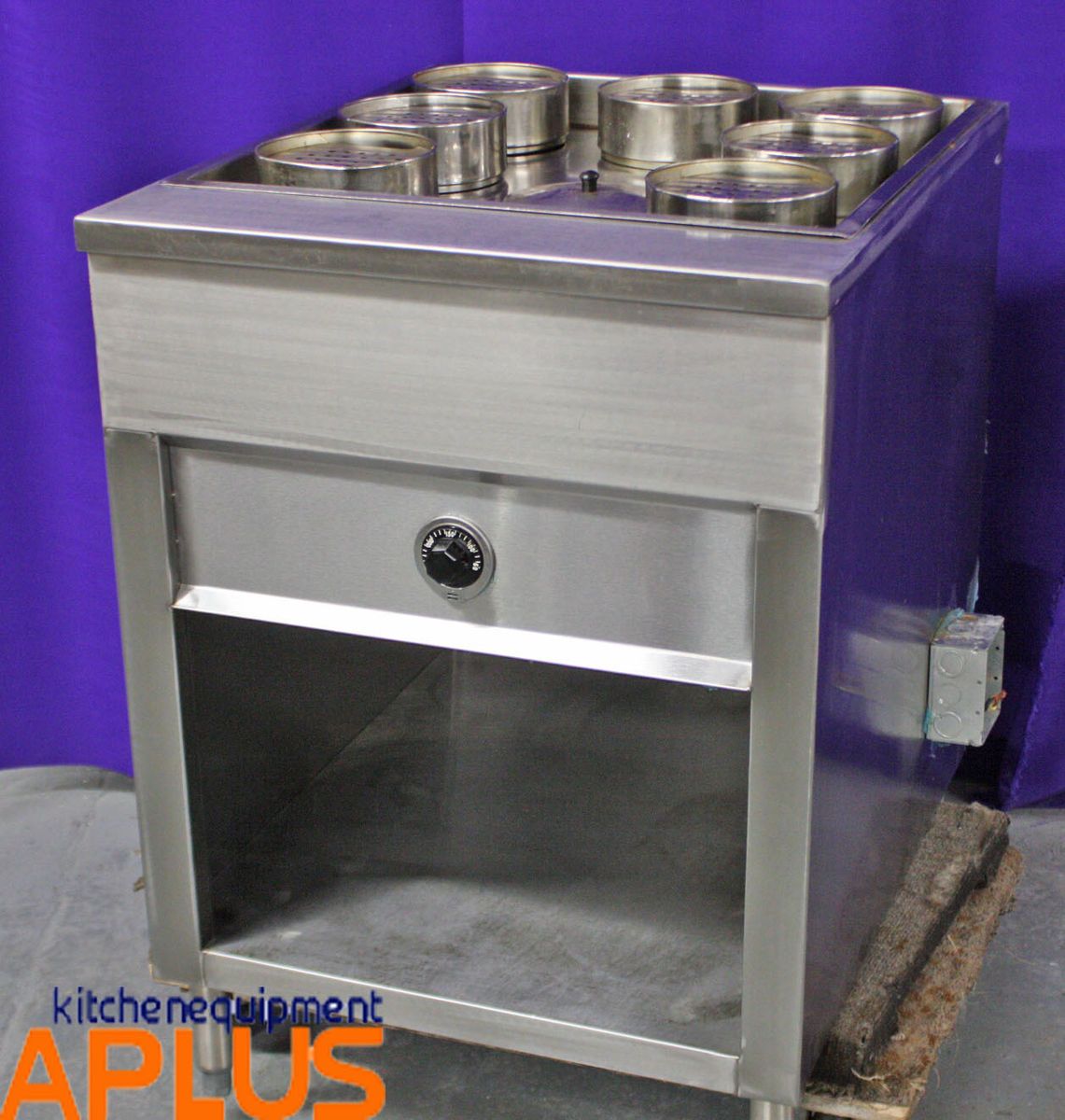 Electric Steam Table 220V 24 Wide Stainless Steel Model