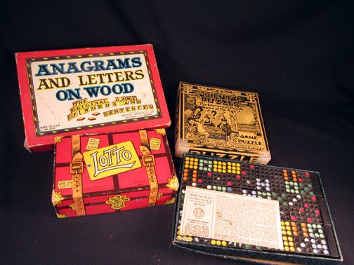 Vintage Game LOT Milton Bradley Lotto, Anagrams & Letters, Orient