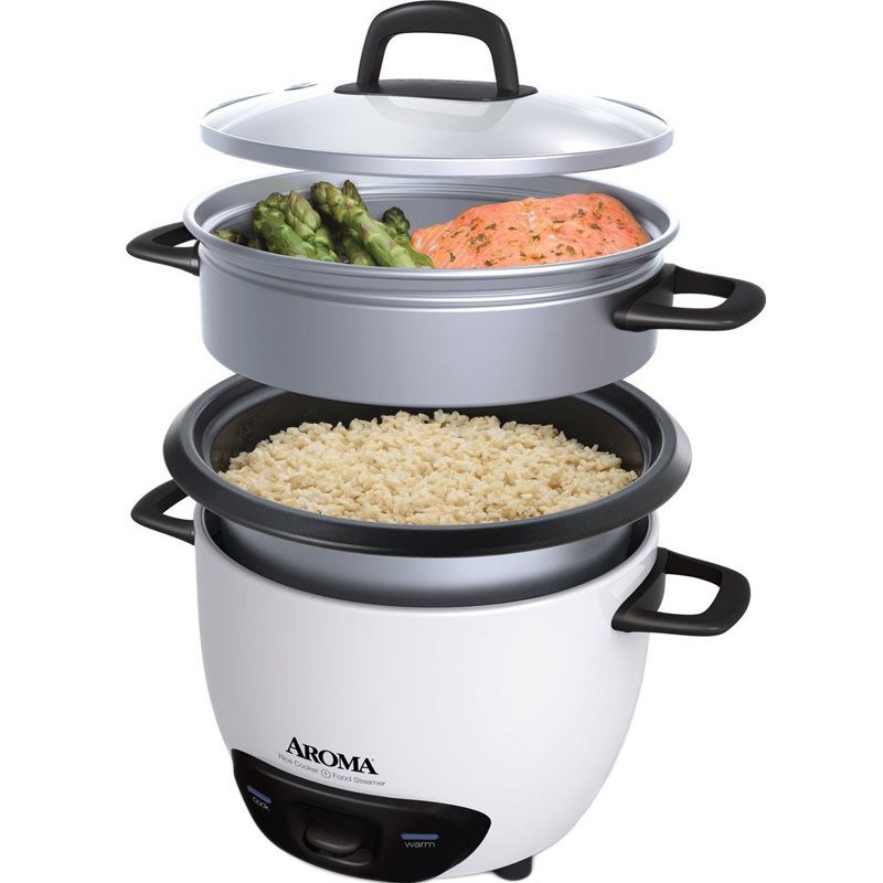 14 Cup Rice Cooker Food Steamer Steam Meat Fish Vegetable Aroma Arc