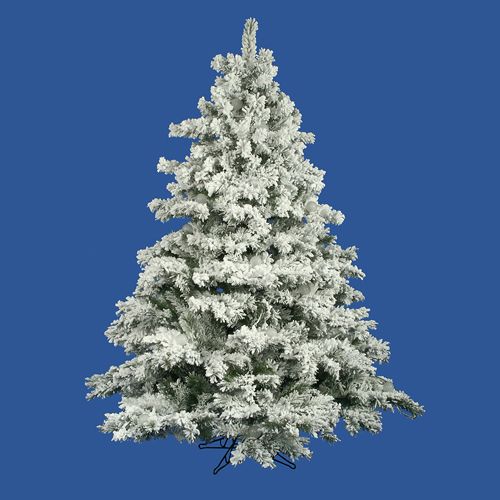 other items 7 5 flocked alaskan artificial christmas tree unlit