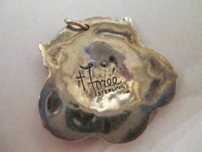 FOREE HUNSICKER STERLING SILVER LUGGAGE TAG PENDANT NOT ENGRAVED