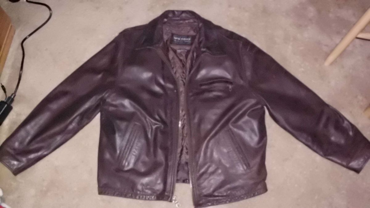 WILSONS MENS LARGE LEATHER JACKET COAT BROWN WITH THINSULATE LINER