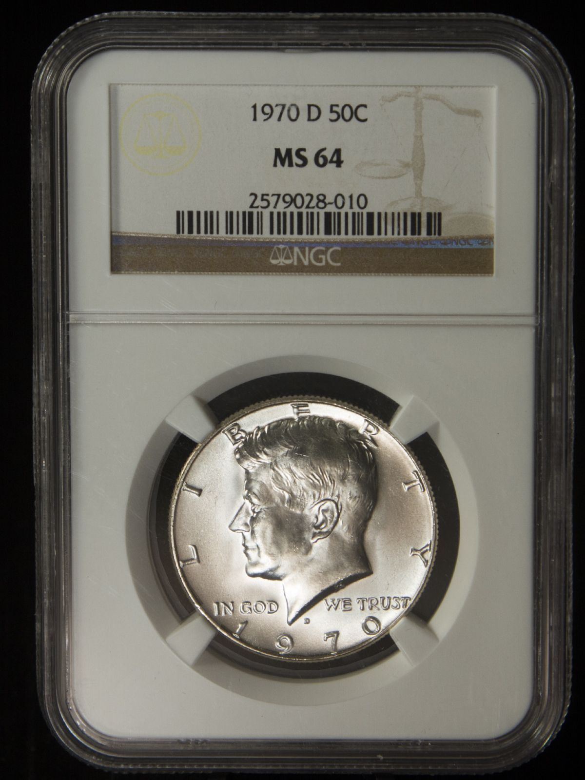 1970 D Kennedy Half Dollar MS 64