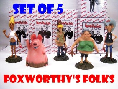 Jeff Foxworthys Folks Redneck Figurines Gag Gift