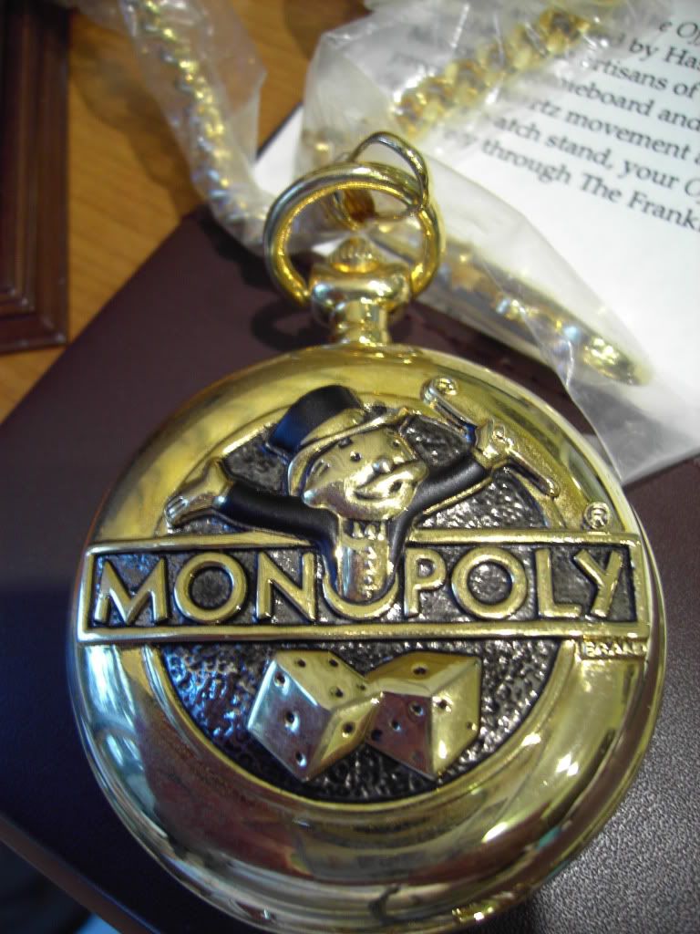 Franklin Mint Monopoly Pocket Watch Display Stand
