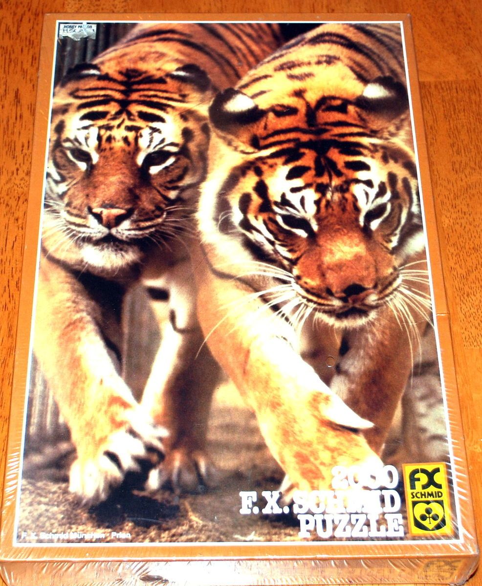 Bengal Tiger Pair FX Schmid 2000pcs Jigsaw Puzzle (New 36x25 inch