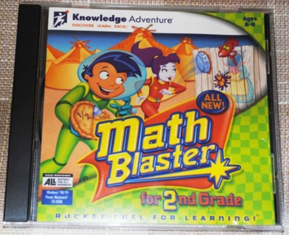  Adventure Math Blaster 2nd Second Grade CD Computer Software