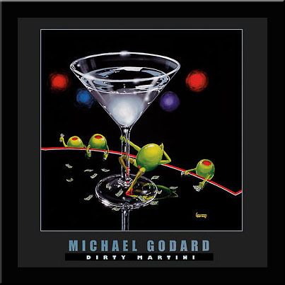 Dirty Martini Art Framed Print Michael Godard
