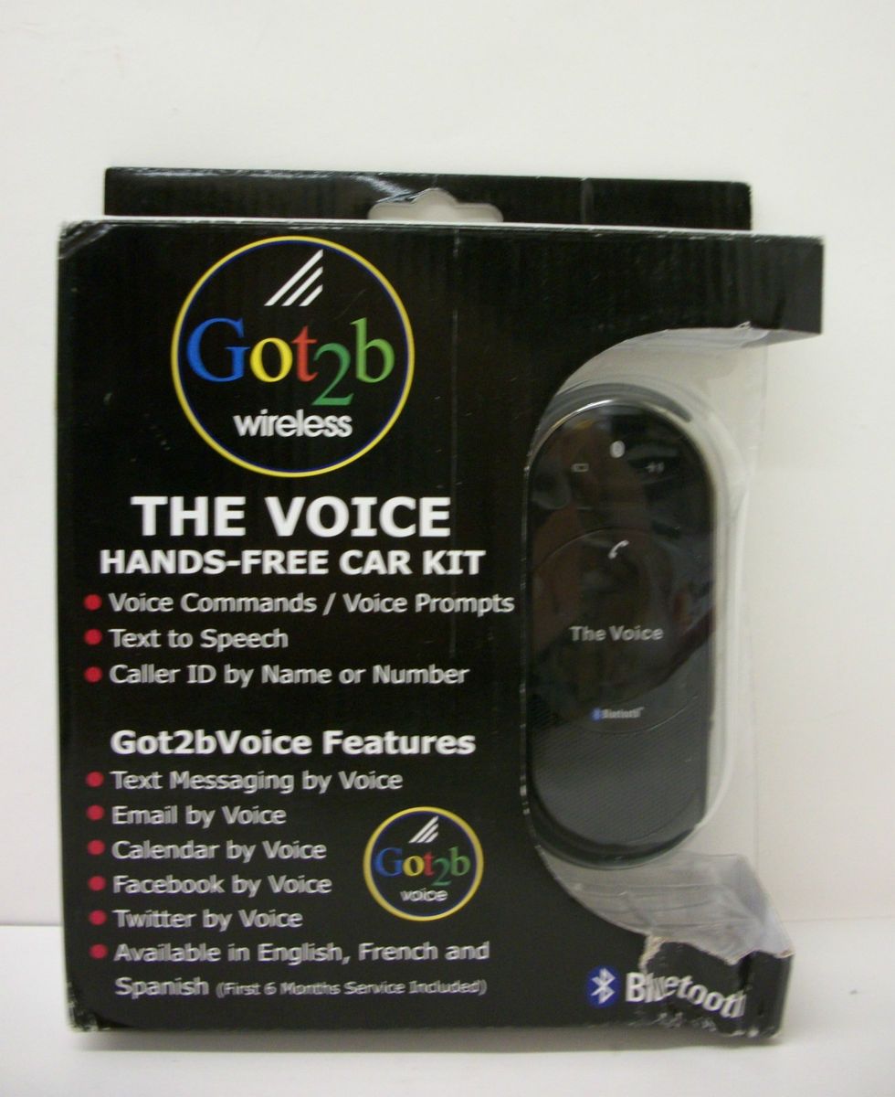Got2b wireless The Voice Hands Free Facebook Texting Bluetooth Car Kit