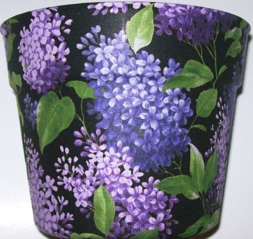 Lilacs Flowers Vines Planter Flower Pot Gift Basket Supplies Party