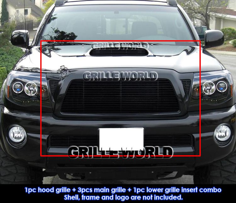  Toyota Tacoma TRD Sport Black Billet Grille Grill Combo Insert