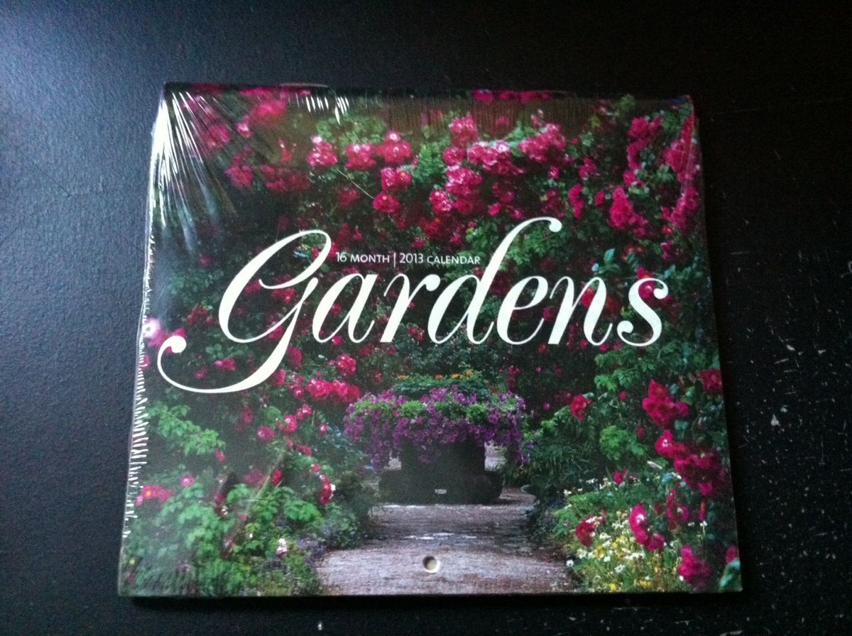 New 2013 16 Month Mini Calender Gardens