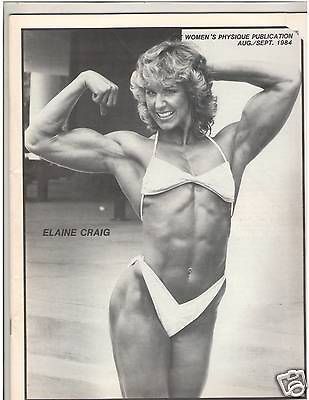 WOMENS PHYSIQUE PUBLICATION female bodybuilder magazine/ Elaine Craig