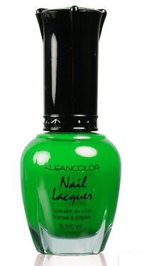 KLEANCOLOR Nail Polish Lacquer 17 Neon Green Manicure