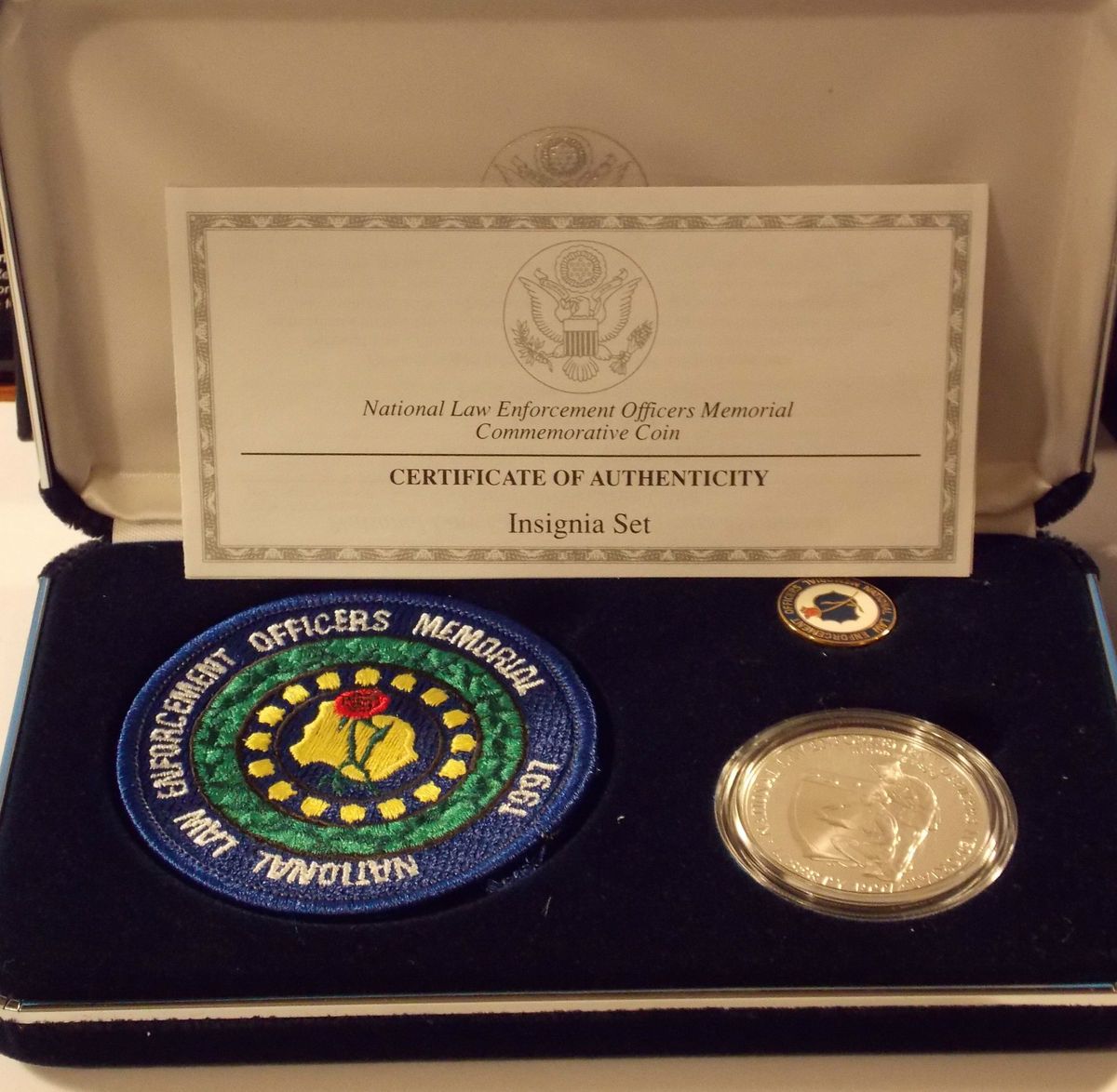 1997 National Law Enforcement Officers Memorial Coin Insignia Set