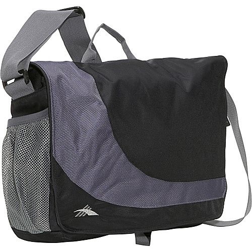 High Sierra Chip Laptop Messenger Bag   Black/Charcoal