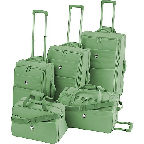 Heys USA Renovo 5 Piece Luggage Set Green