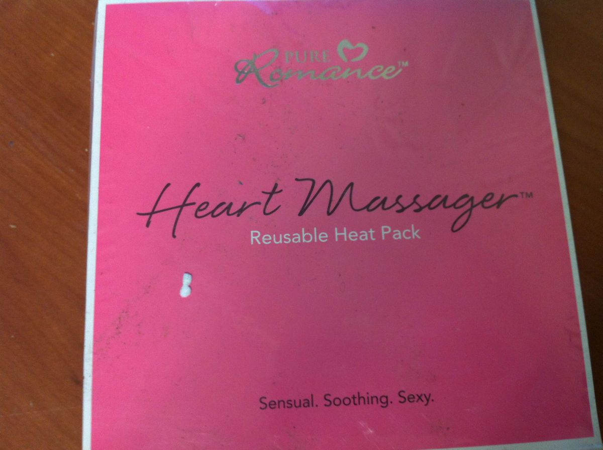 New Pure Romance Heart Massager Reusable Heat Pack