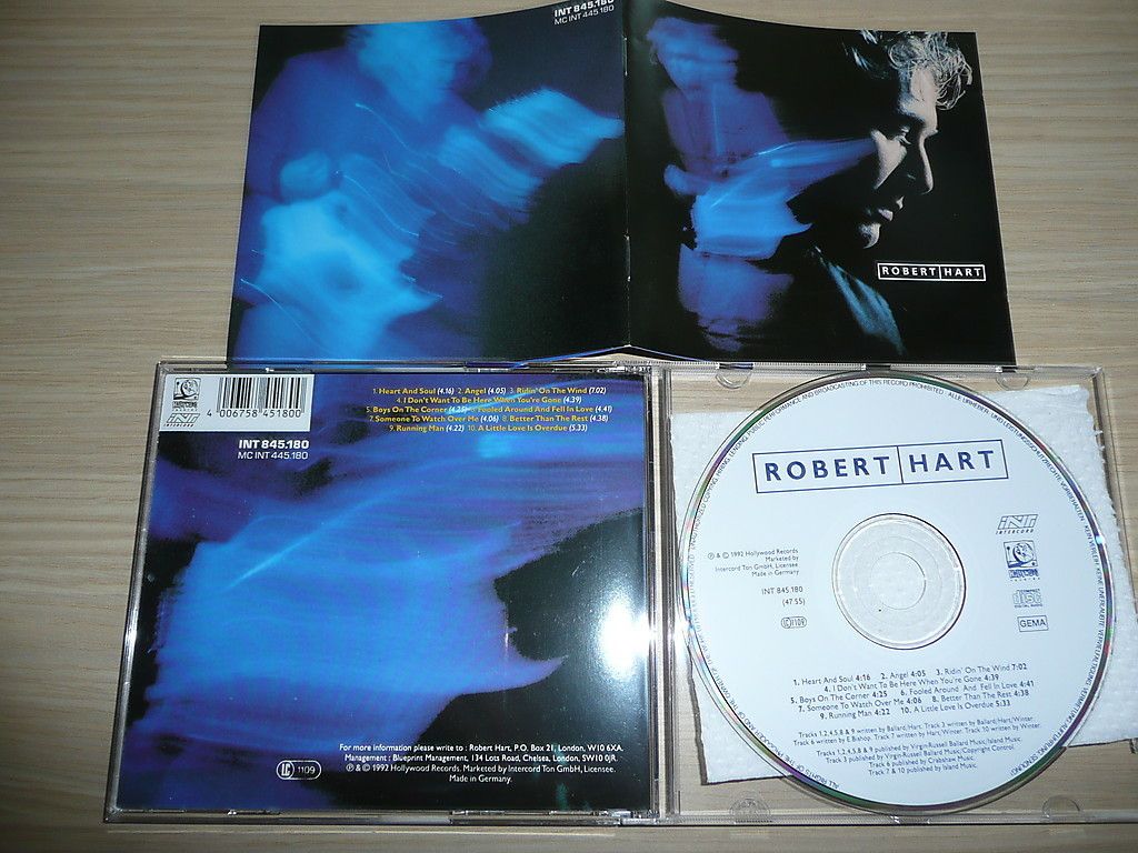 CD Robert Hart s T AOR Hollywood Records 1992 ORG RARE