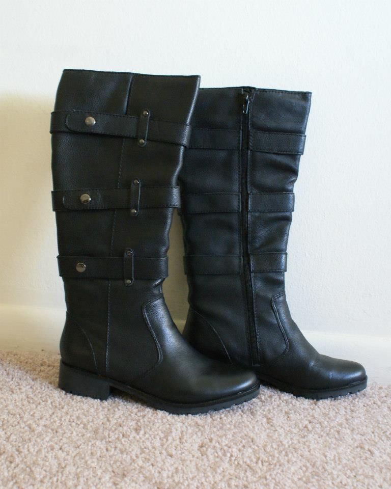 Matisse Howie Black Leather Buckle Boots Size 7 5 Brand New