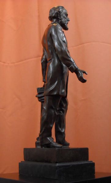 Jules Verne Signed Bronze Statue Science Fiction Author Twenty