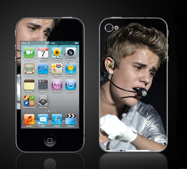iPod Touch 4th Gen Justin Bieber Believe Skins Vinyl Decals iTouch 4