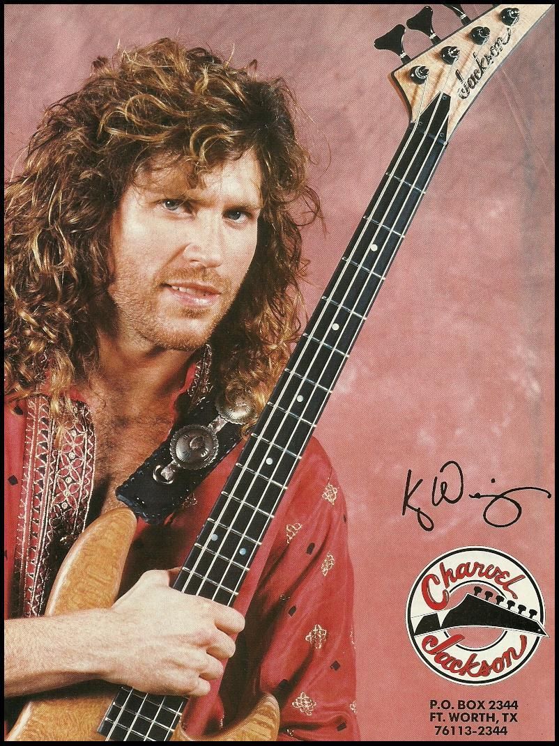 Kip Winger 1991 Jackson Charvel Bass Guitars Ad 8x11 Advertisement