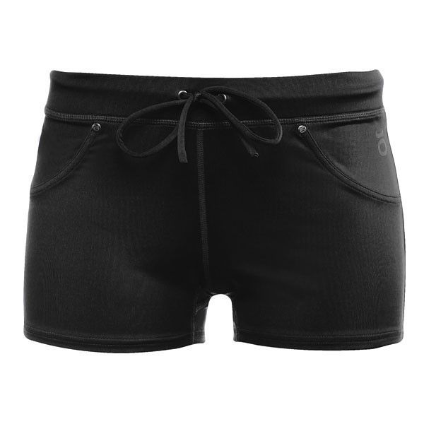 Jaco Womens Juniors Booty Shorts Black Size L
