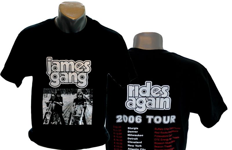 James Gang 2006 Tour Shirt James Gang Joe Walsh Eagles