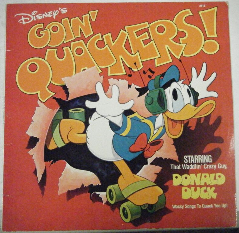 GOIN QUACKERS ~ Disneyland/Vista Records 1980   33 rpm, The record