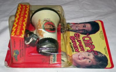 CHIPS Super Siren NOS in Package 1977 Empire 1193 Ponch Jon TV Show Bicycle RARE  