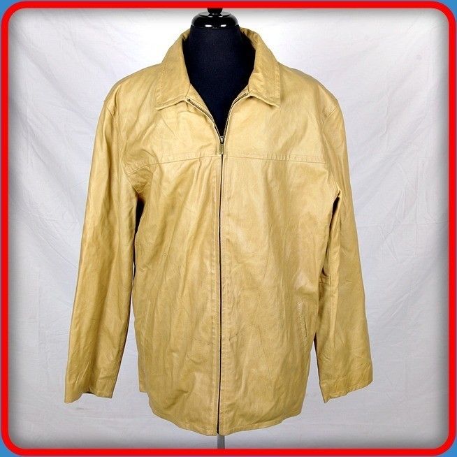 JULIAN WILSONS vintage Leather JACKET Coat Mens Size XL Extra Large