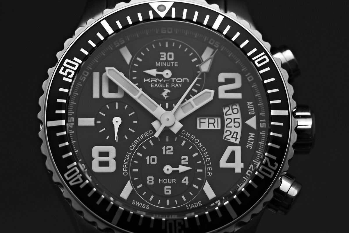 Krypton Eagle Ray Cosc Automatic Chronograph Swiss Made