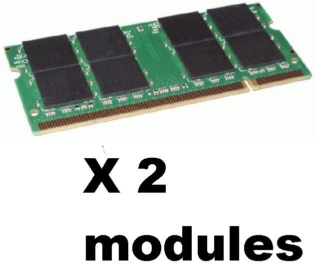 2GB= 1GB X2 LAPTOP Memory ram DDR2 hp acer DELL e1405 6400 e1705 1501
