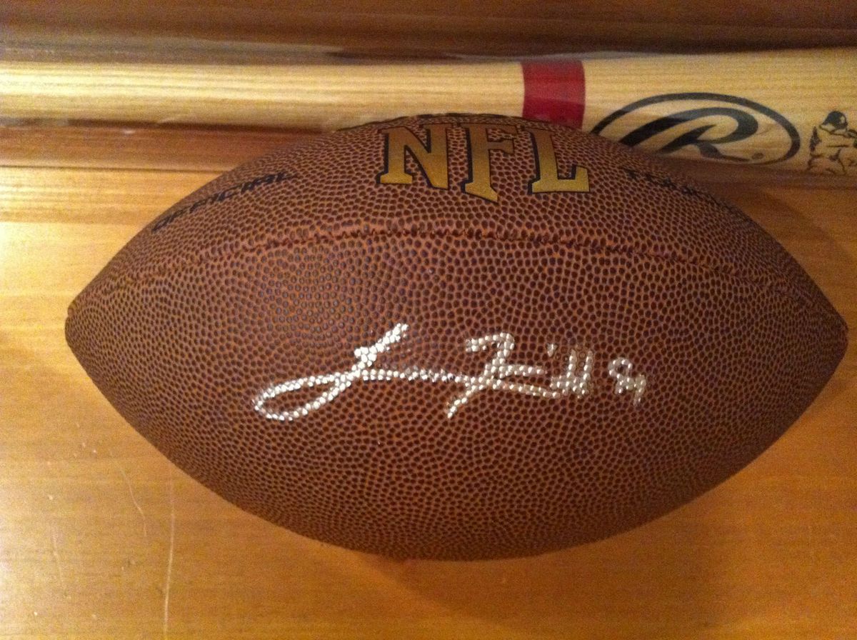 LAWRENCE TIMMONS AUTOGRAPHED WILSON NFL FOOTBALL SIGNED PITTSBURGH