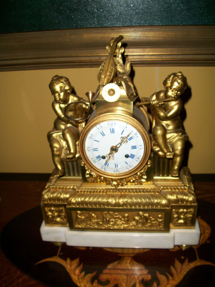 Circa 1750 Etienne Lenoir Gilt Bronze Mantle Clock