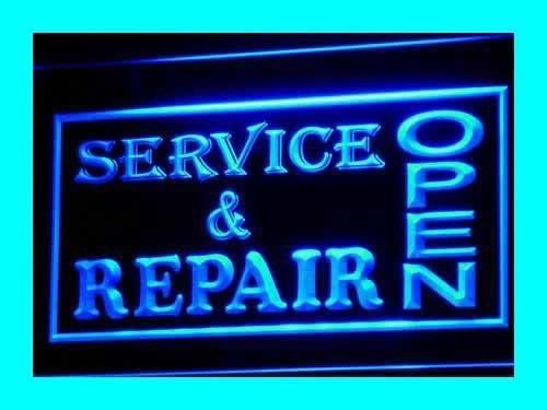 I108 B Open Service Repair Shop Business Light Sign