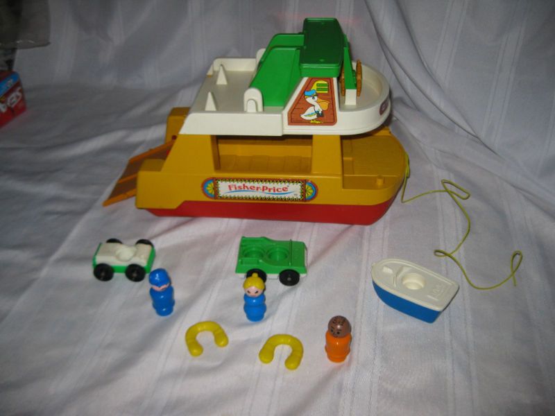 Vtg 1979 Fisher Price Little People Ferry Boat 932 B